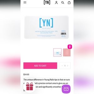 Young Nails No Well Clear Med Stiletto Tips